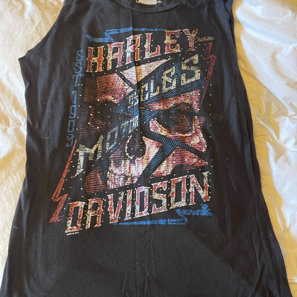 Harley-Davidson Black Tee with Orange Logo